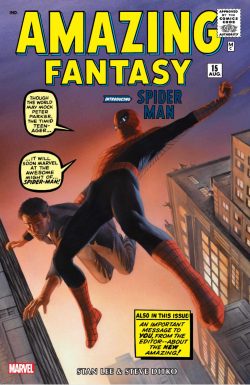 A amazing fantasy #15 Spider-Man game, so basically it's a game of the  classic amazing fantasy 15 Spider-Man story along with a few stories from  the Og TAS comics that came after